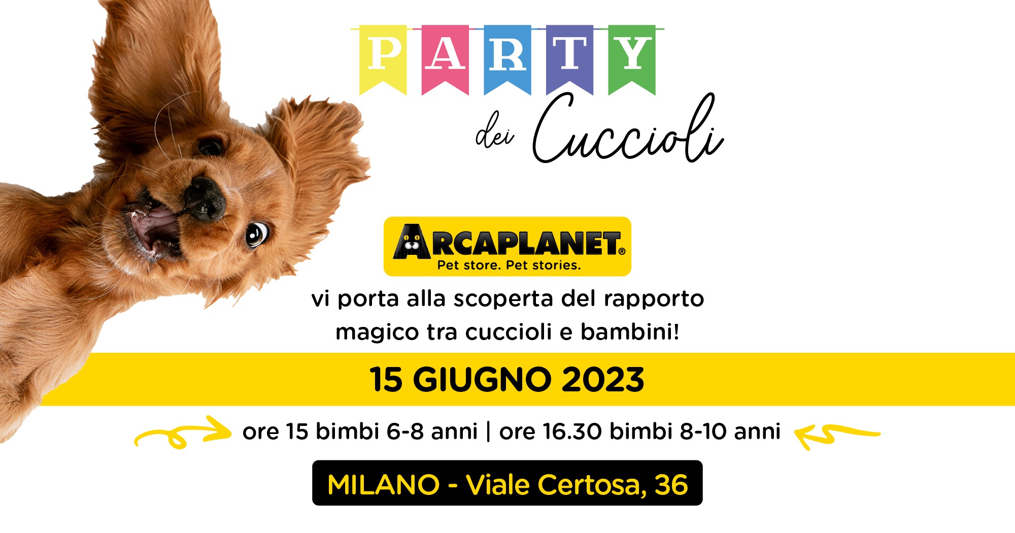 Party dei Cuccioli by Arcaplanet a Milano